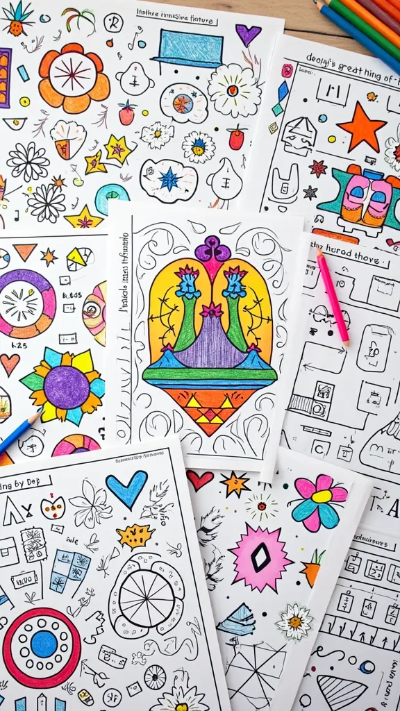 math coloring pages middle school